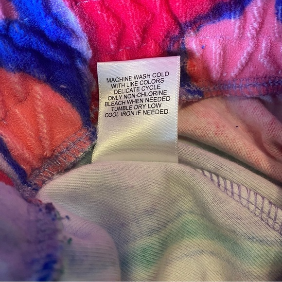 Juicy Couture NWT Terry Cloth Multi Color Swirl Shorts XS - Picture 8 of 8